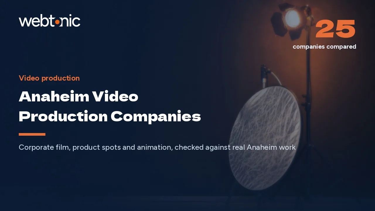 Five of 25 Are Actually in Anaheim: Video Companies for 2026 — Web Tonic blog thumbnail