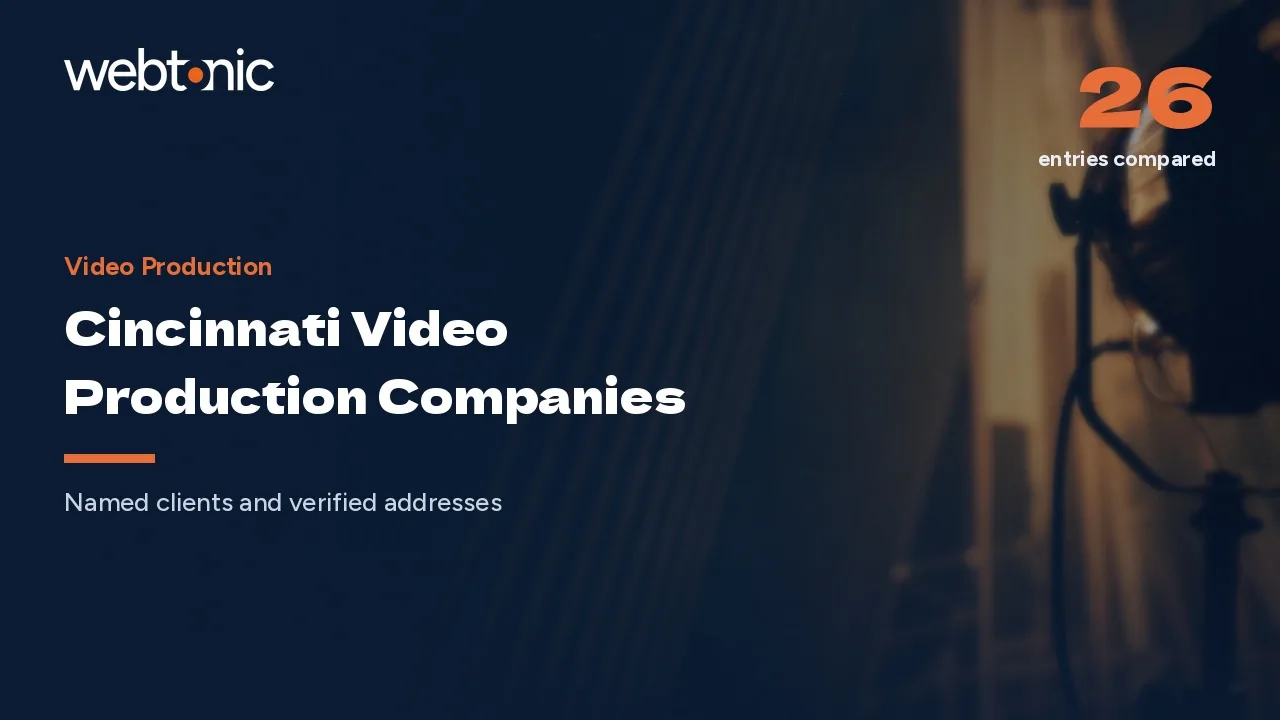 25 Cincinnati Video Production Companies Worth Paying For in 2026 — Web Tonic blog thumbnail