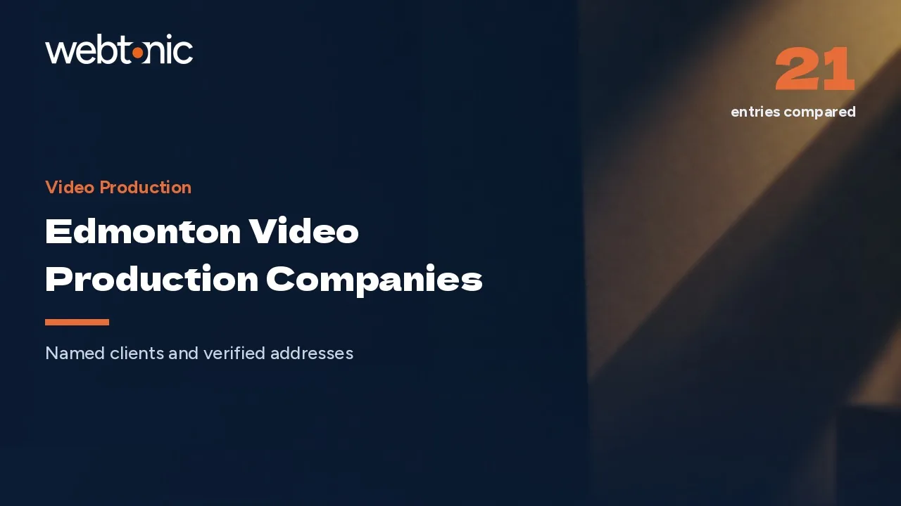 Inside Edmonton Video Production: 21 Studios for 2026 — Web Tonic blog thumbnail