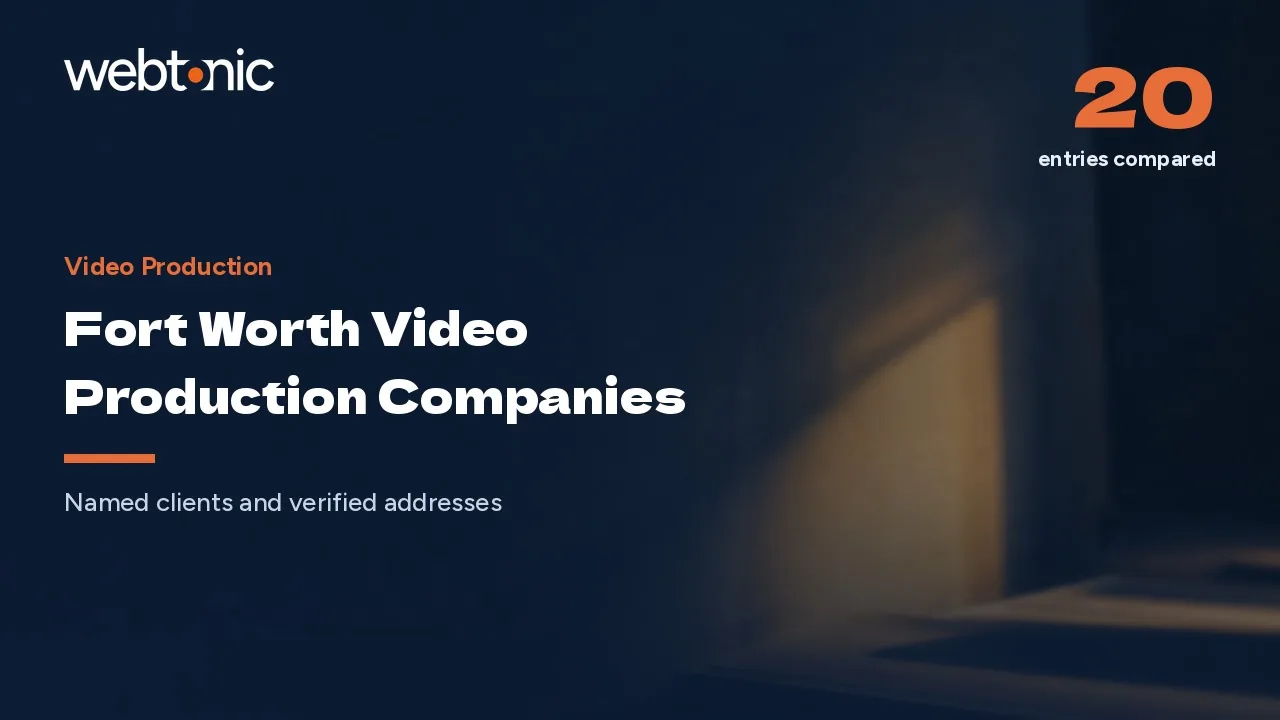 Fort Worth Video Production, Address by Address in 2026 — Web Tonic blog thumbnail
