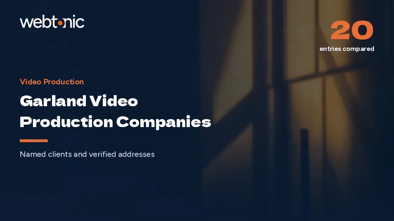 Hiring a Video Production Company in Garland in 2026 — Web Tonic blog thumbnail