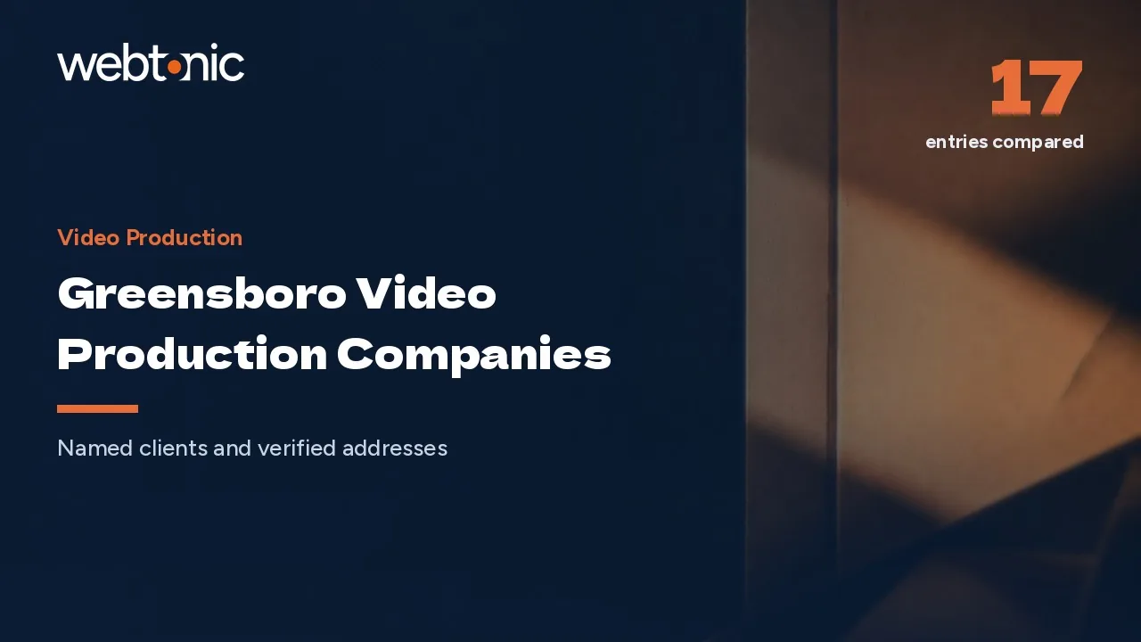 The Greensboro Video Production List We Would Use in 2026 — Web Tonic blog thumbnail