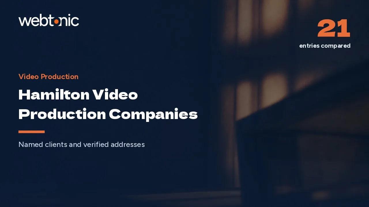 Hamilton Video Production Companies, Studio by Studio in 2026 — Web Tonic blog thumbnail