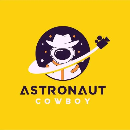 Astronaut Cowboy Logo