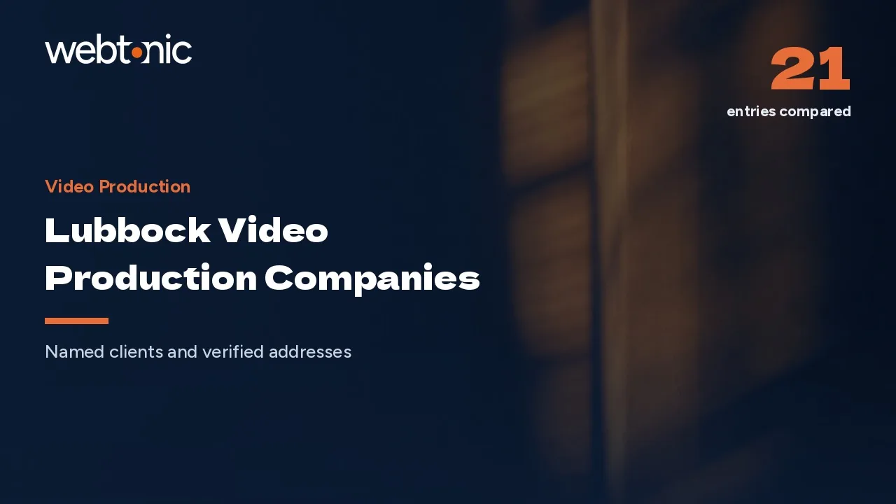 Lubbock Video Production: Two Rates, Ten Names in 2026 — Web Tonic blog thumbnail