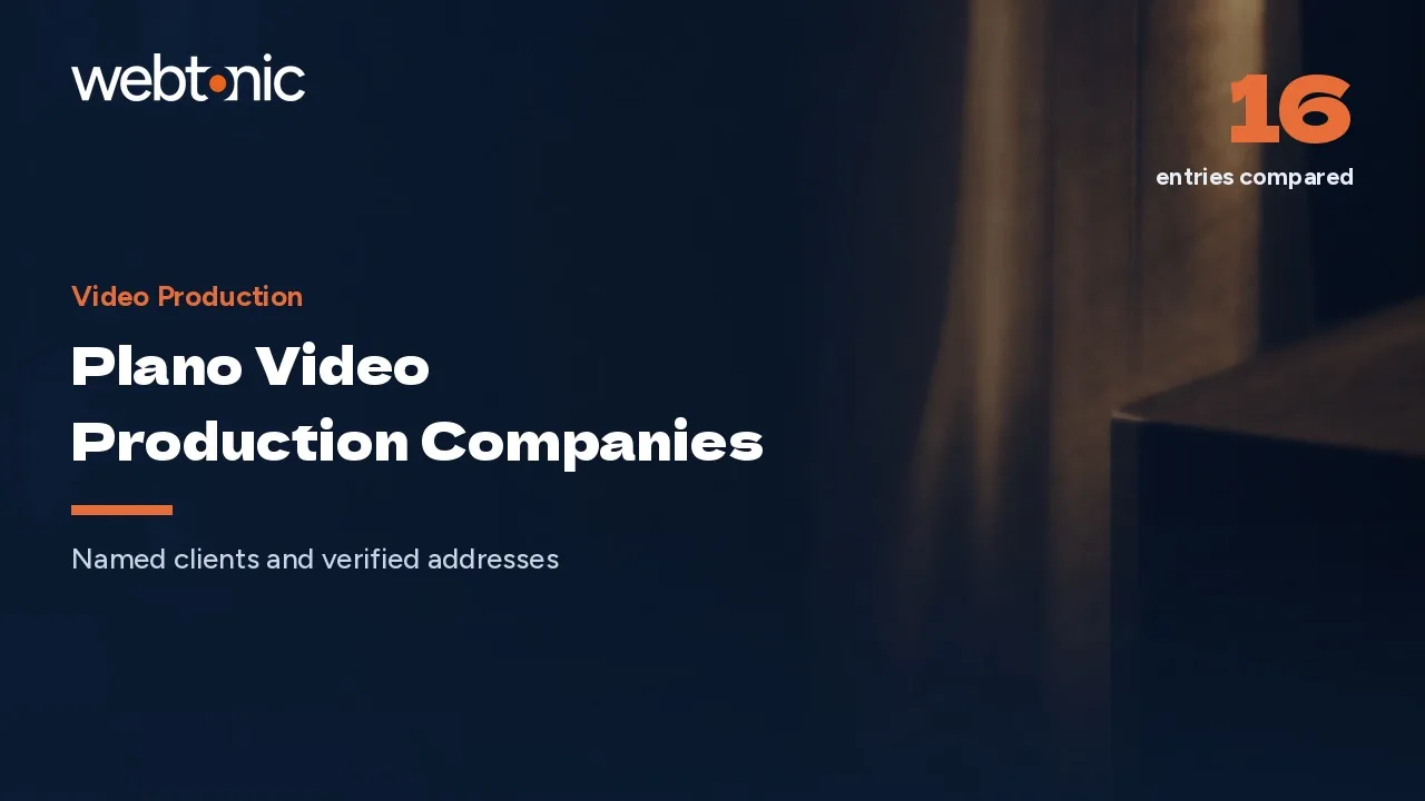 Plano Video Production: Who Holds a Local Address in 2026 — Web Tonic blog thumbnail