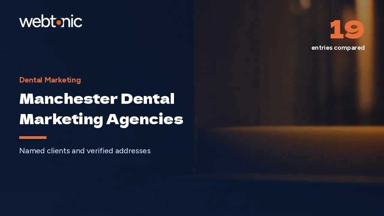 Manchester Dental Marketing Agencies: Every Firm Names a Client in 2026 — Web Tonic blog thumbnail