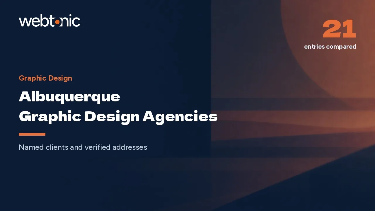 Albuquerque Graphic Design Studios, Compared for 2026 — Web Tonic blog thumbnail
