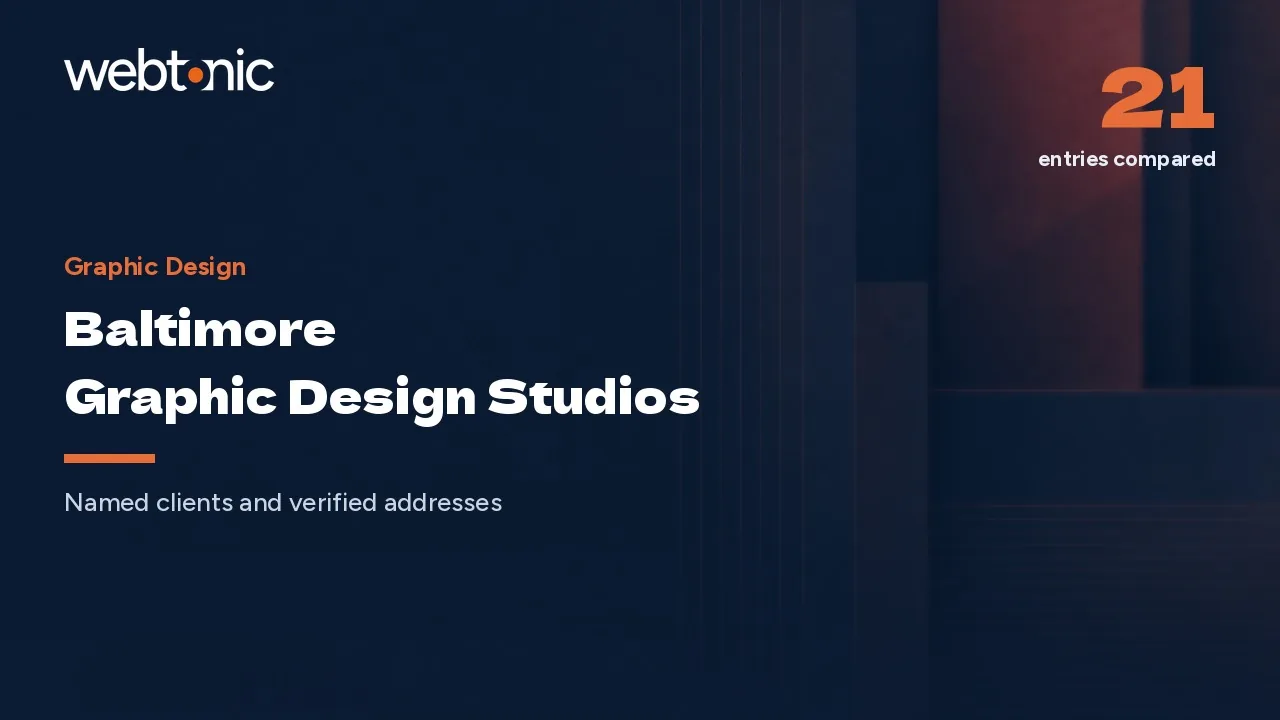 Baltimore Graphic Design: 20 Studios Checked in 2026 — Web Tonic blog thumbnail