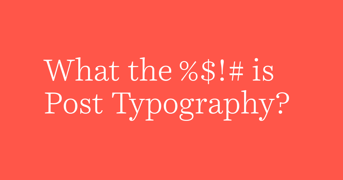 Post Typography Logo