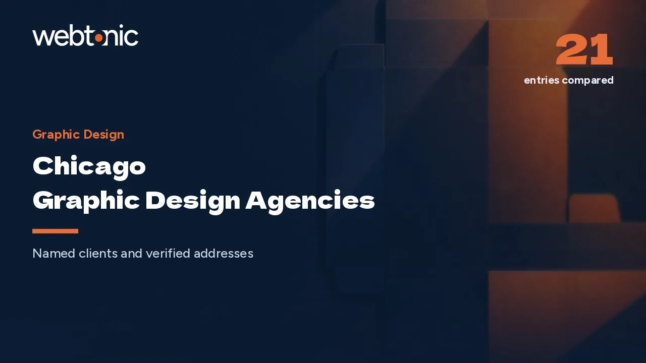 20 Chicago Graphic Design Agencies, Client Lists Checked (2026) — Web Tonic blog thumbnail