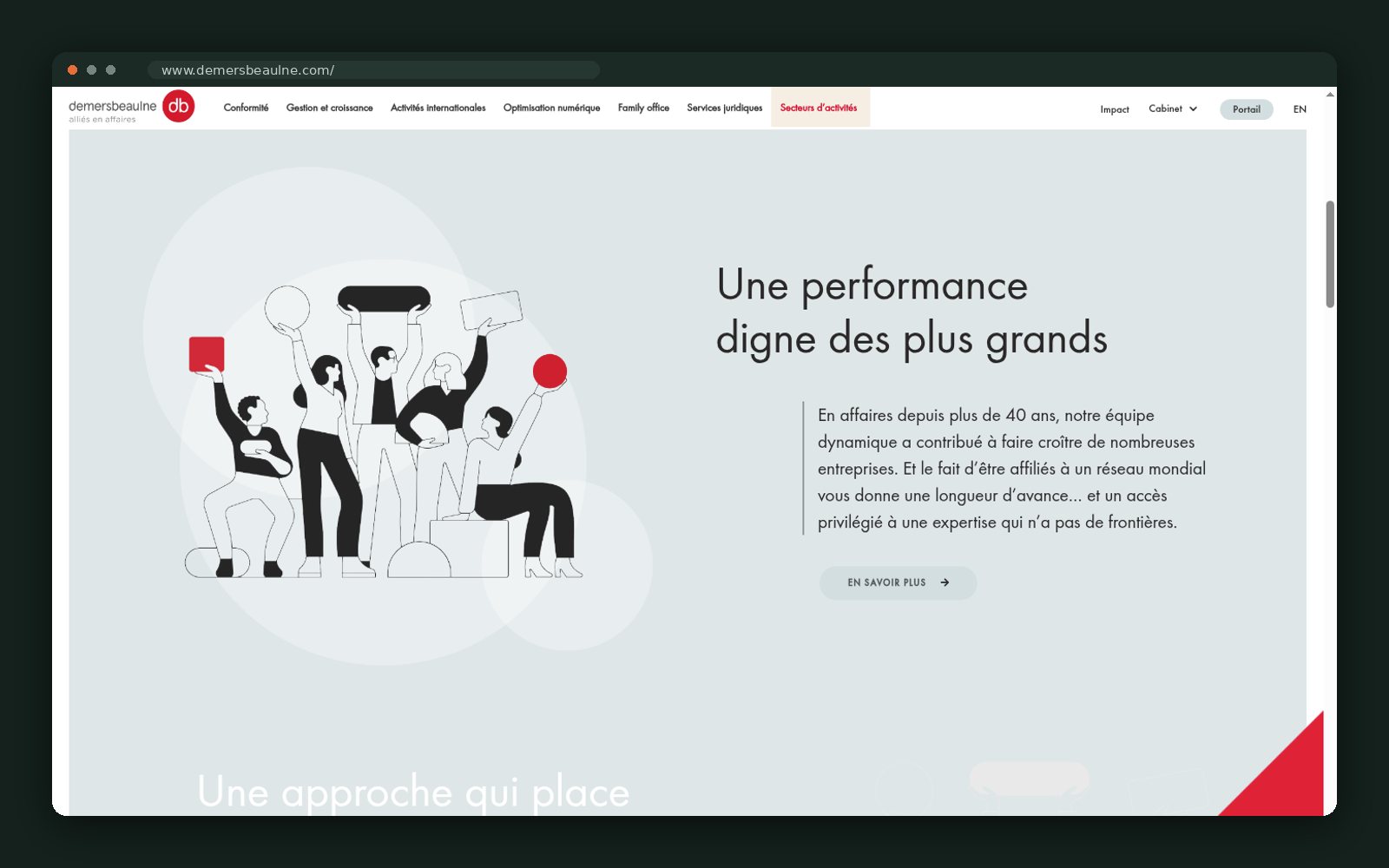 Illustrated brand system on the homepage