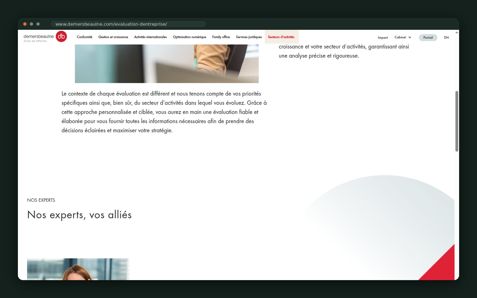 Valuation approach with partner profile