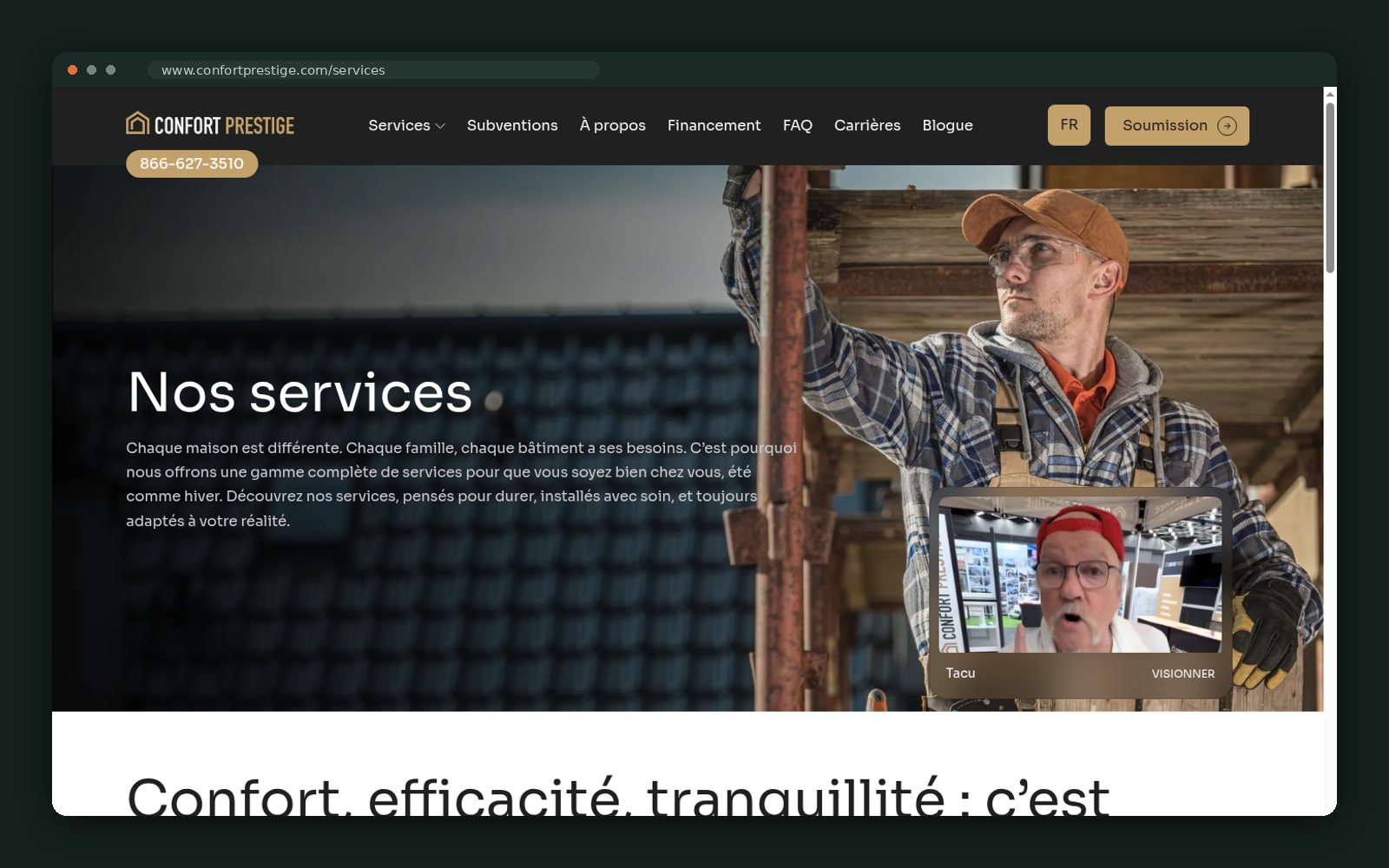Services index — one page per intervention