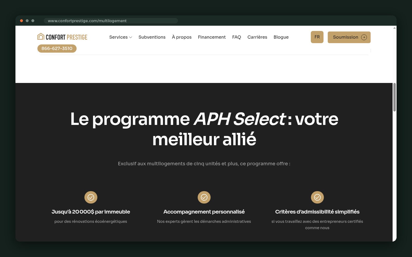 APH Select program section