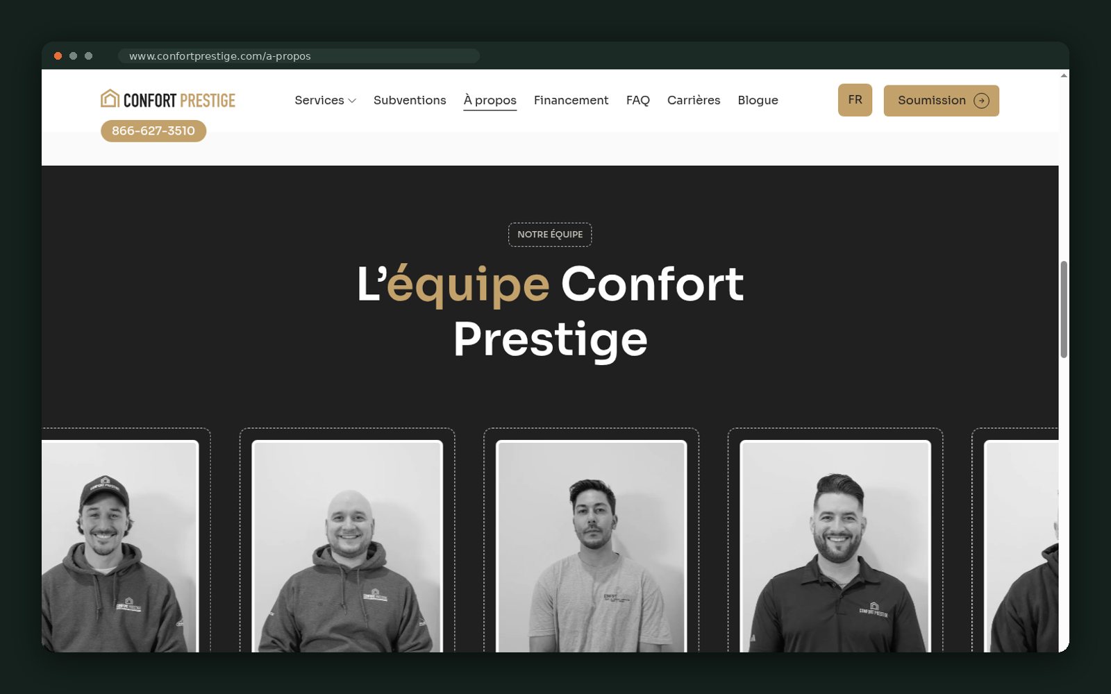 Confort Prestige website — screen 5