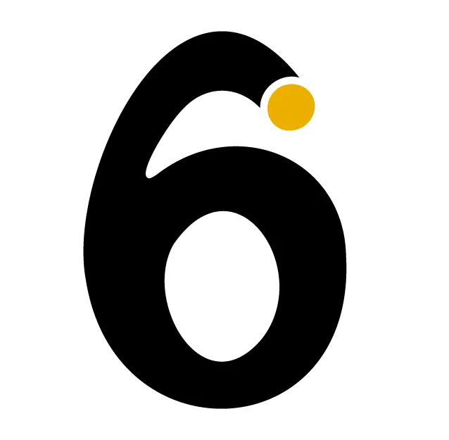 6 Egg Design Logo