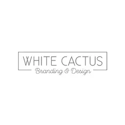 White Cactus Branding & Design Logo