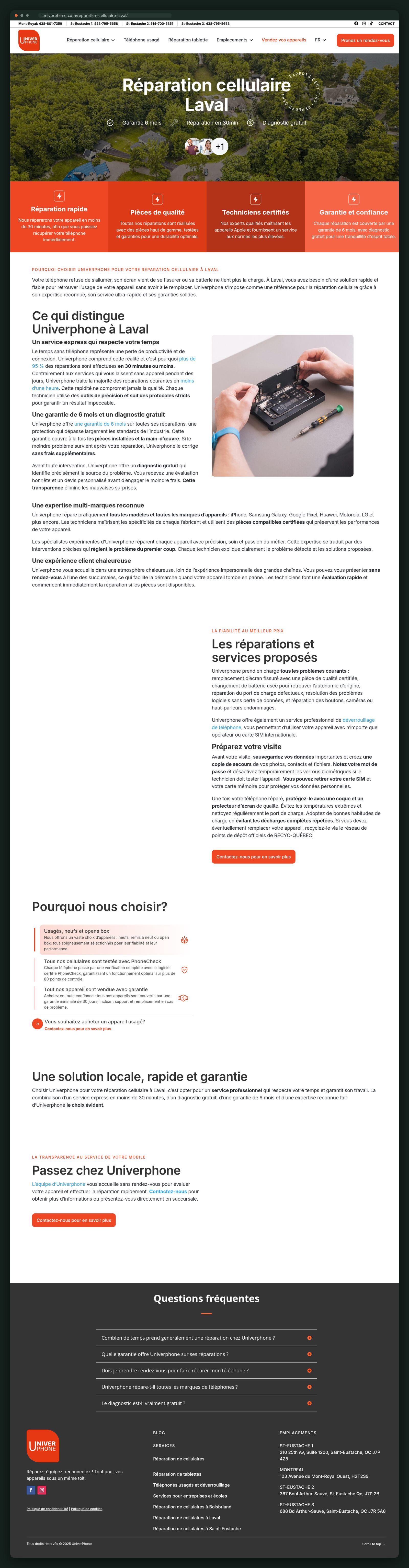 Univerphone website — screen 2