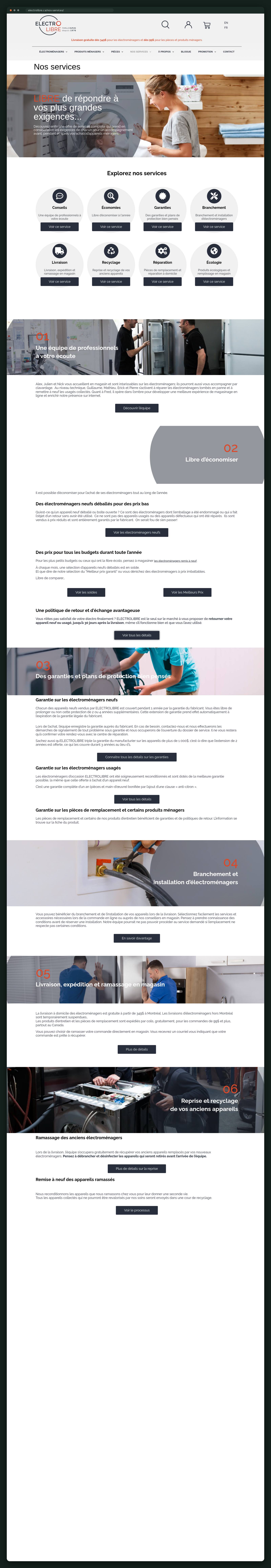 Electrolibre website — screen 2