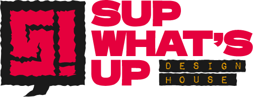 Sup What's Up Design House Logo