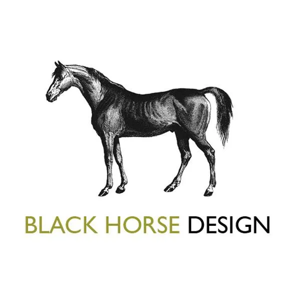 Black Horse Design Logo