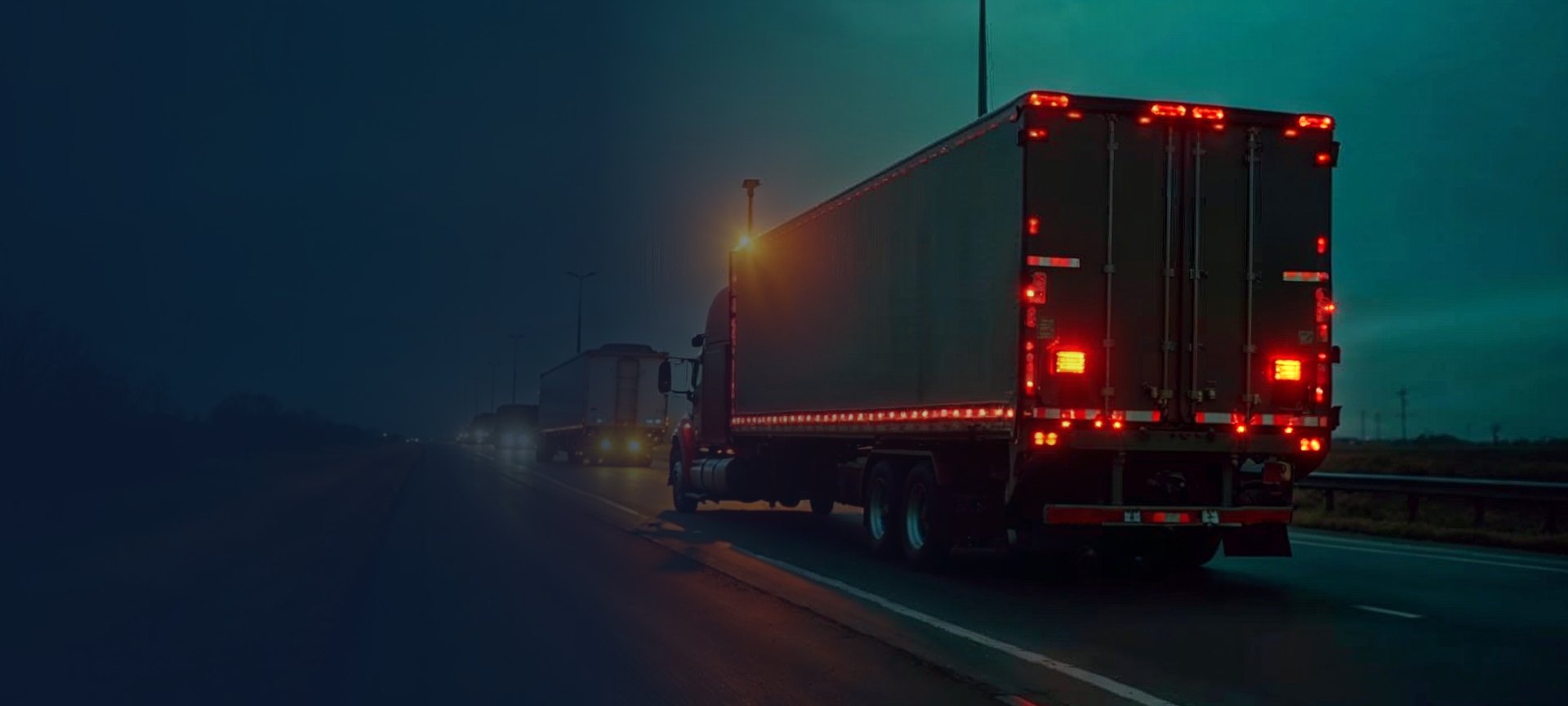 Art-directed roadside truck repair scene representing SRGM's industry