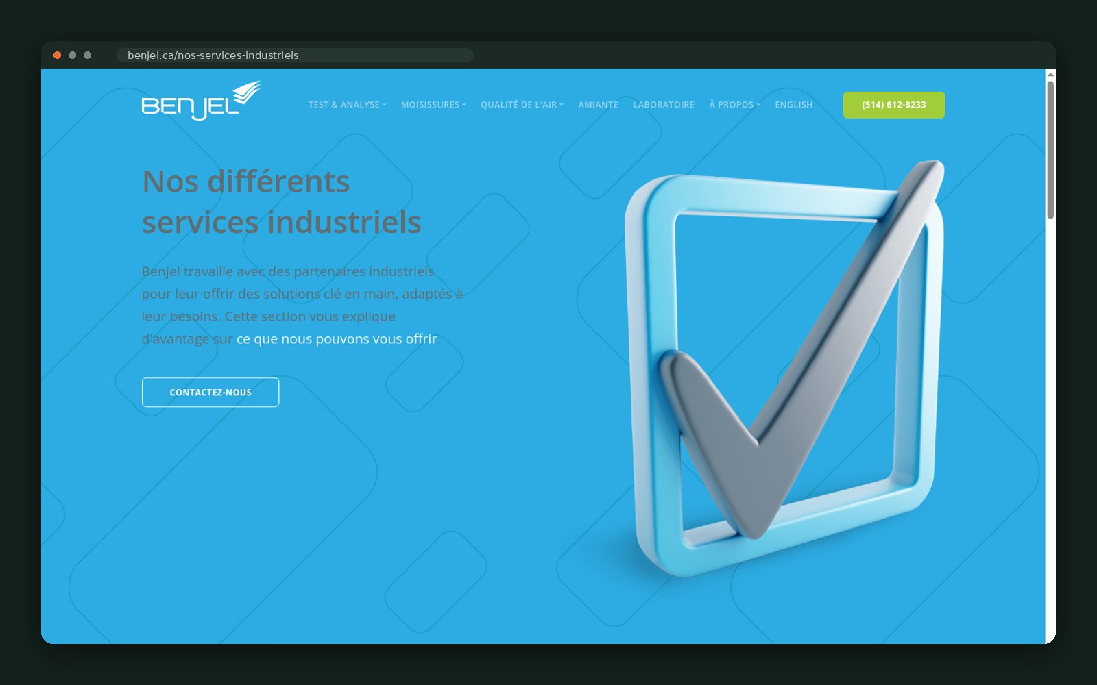 Industrial services page