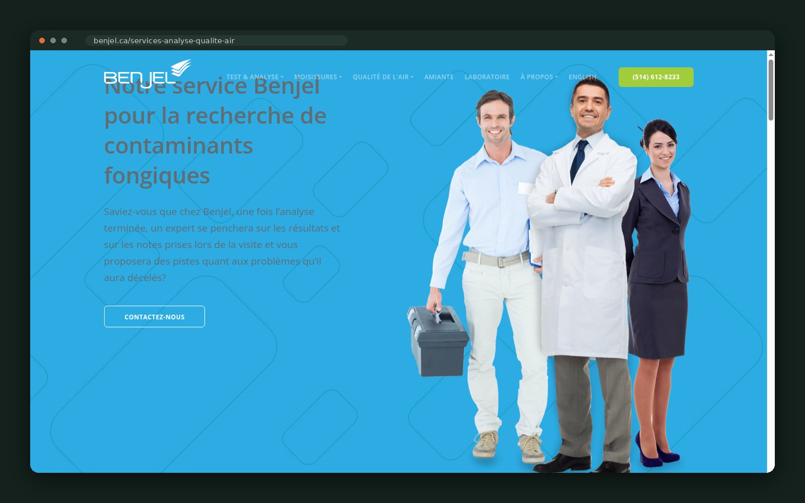 Fungal contaminant investigation service