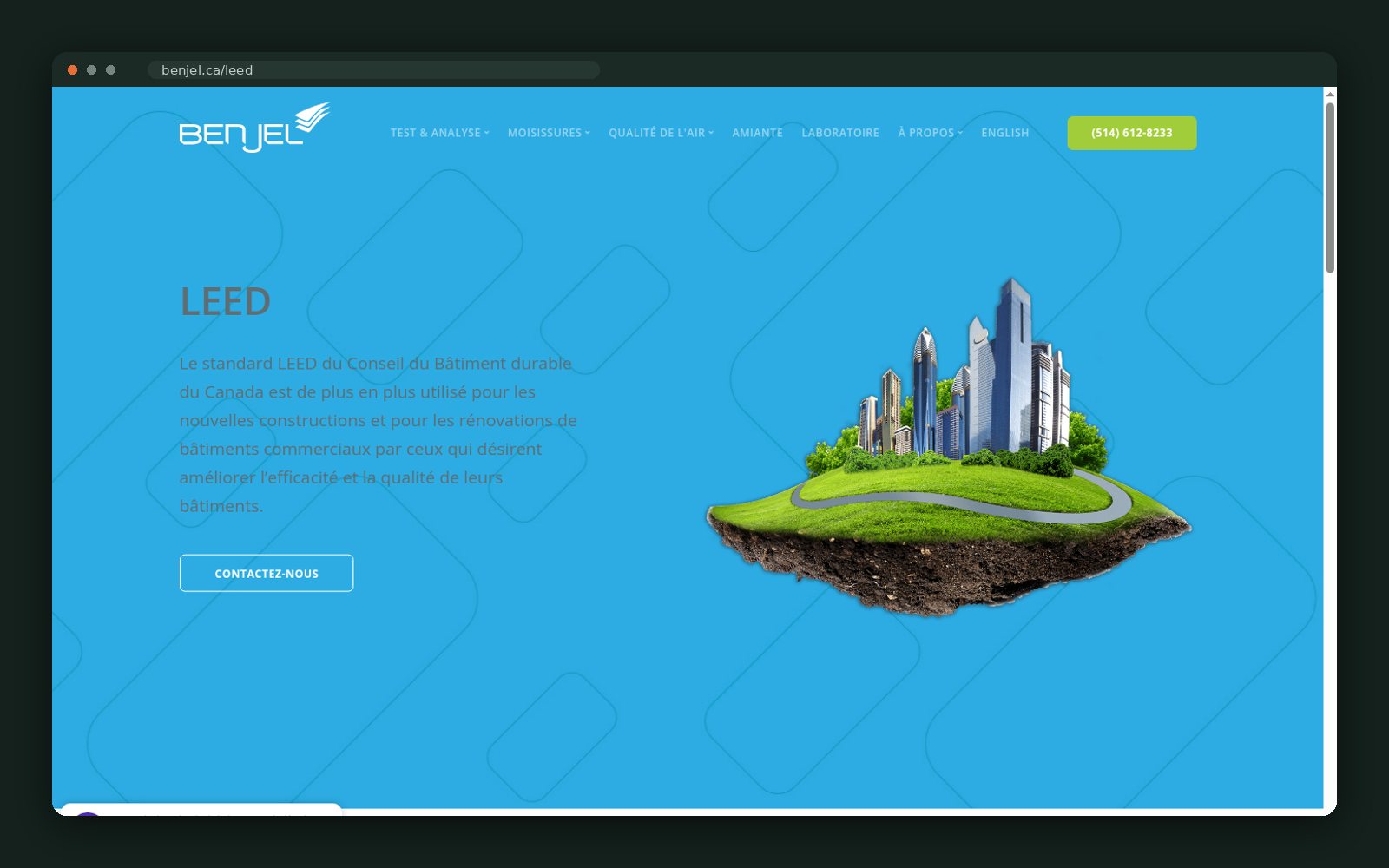 LEED certification service page