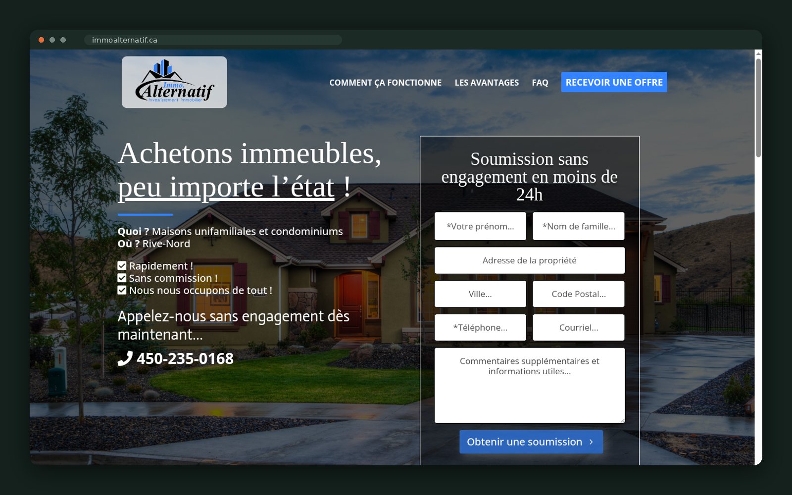 Immo Alternatif website — screen 2
