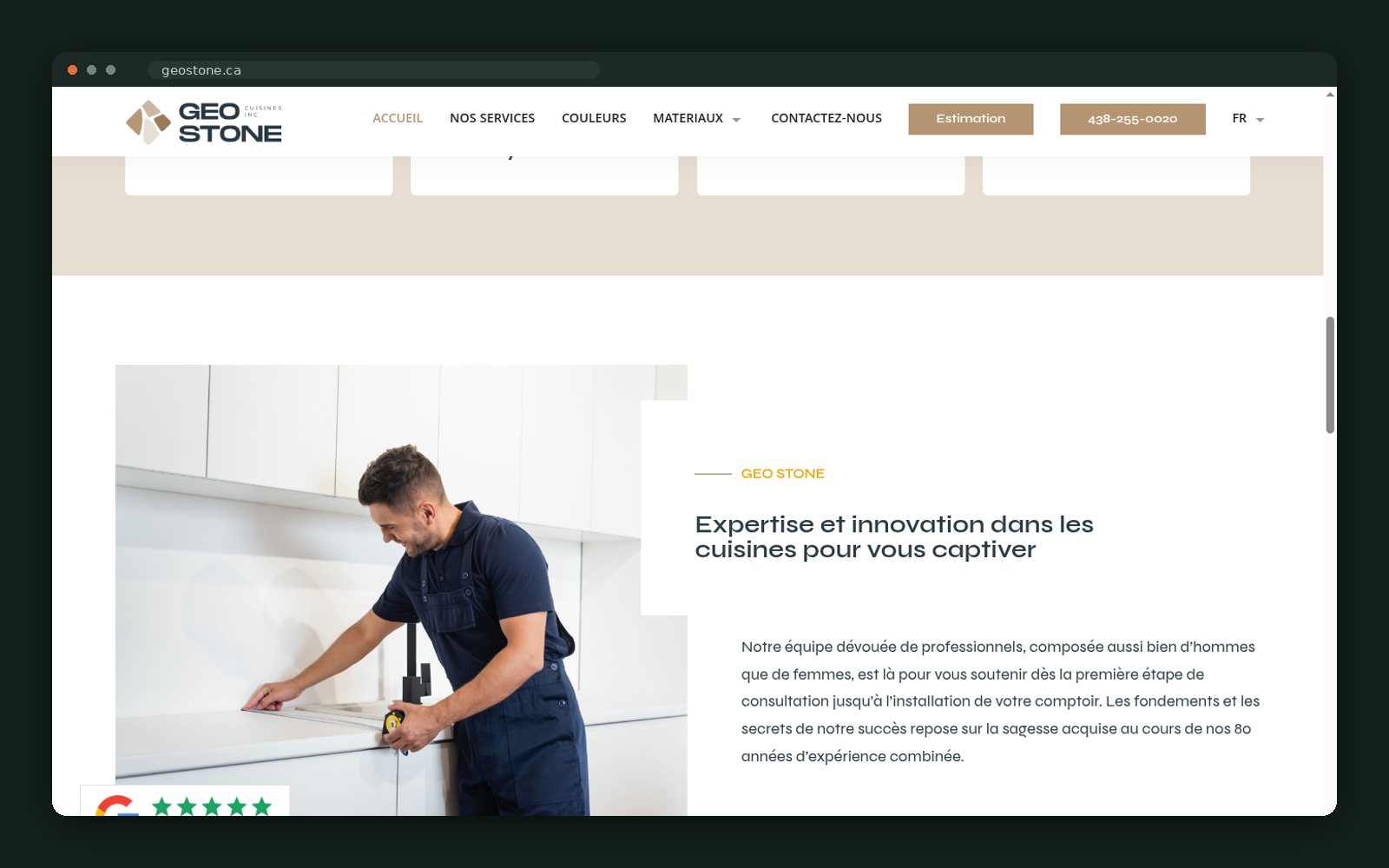 Fabrication expertise and craft section