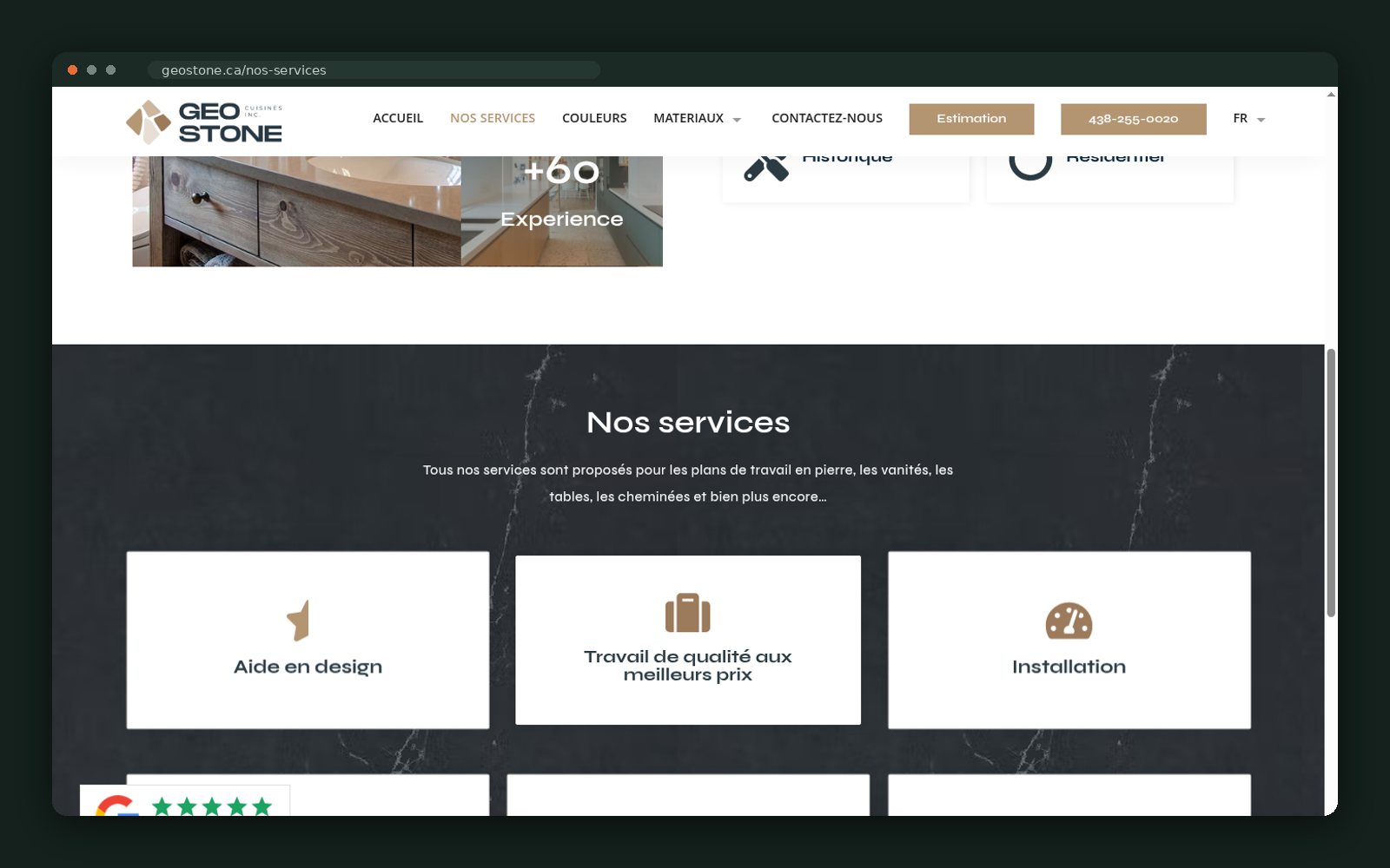 Service grid — design help, fabrication, installation