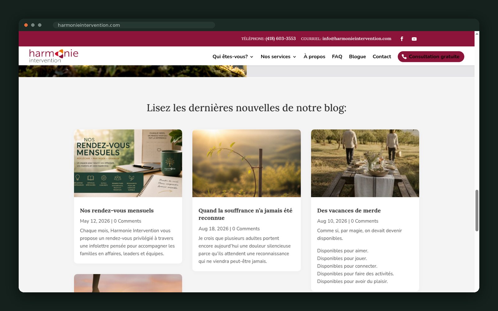 Latest posts from the blog