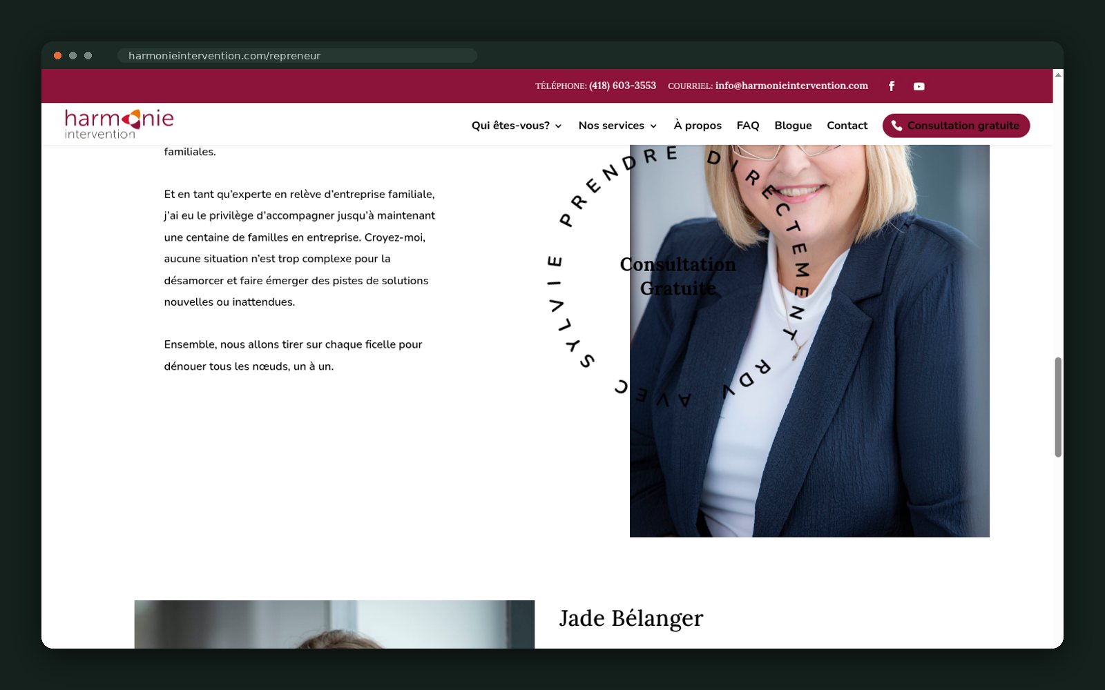 Practitioner profile — Sylvie Huard