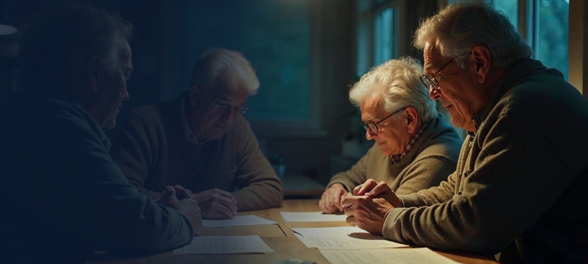 Art-directed family business conversation scene representing Harmonie Intervention's industry