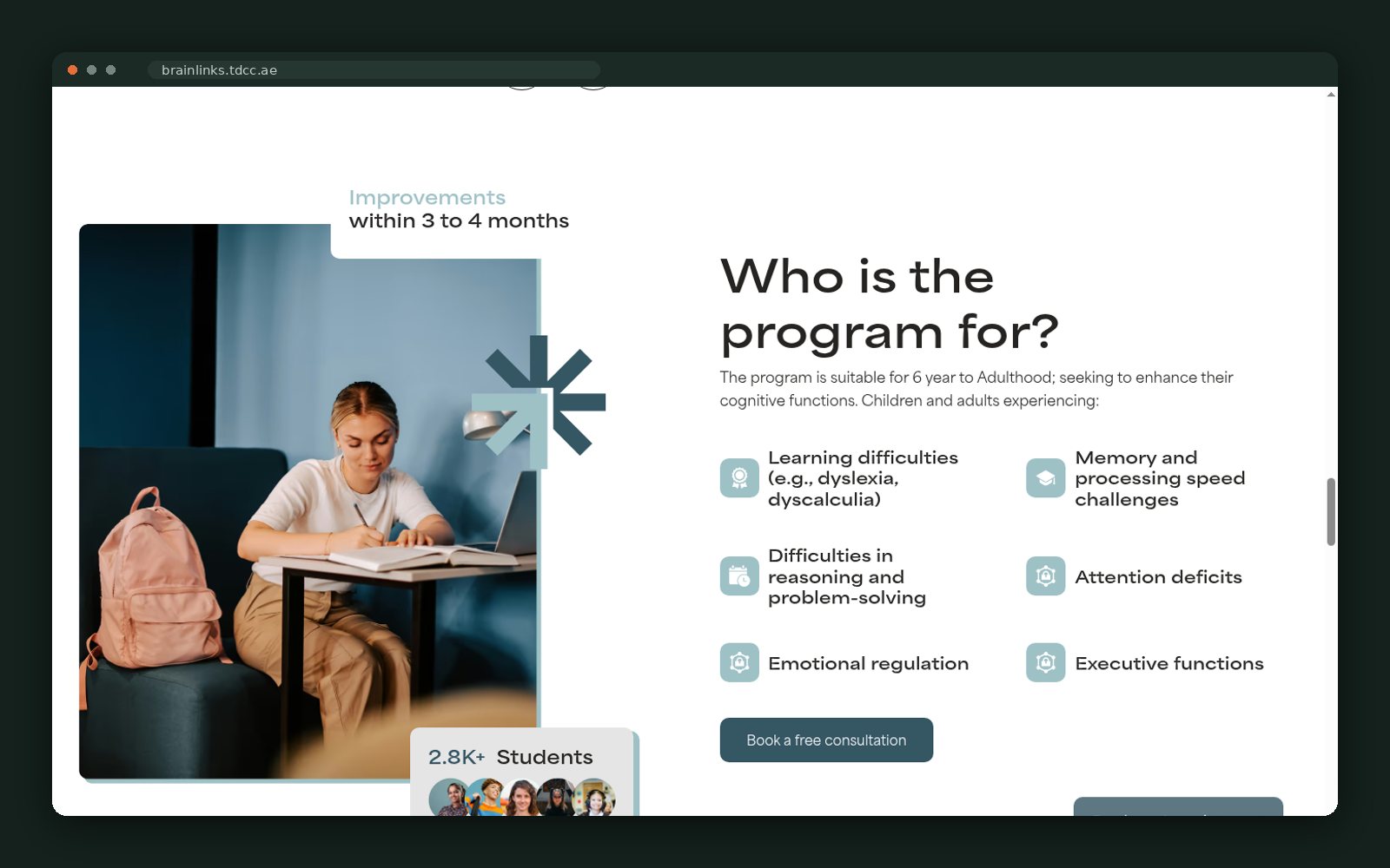 Who is the programme for — conditions covered