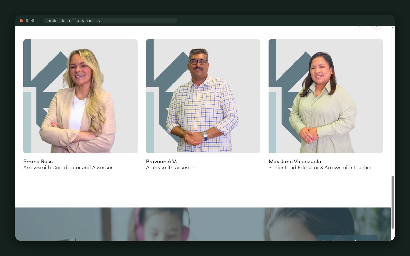 Team cards for coordinators, assessors and lead educators