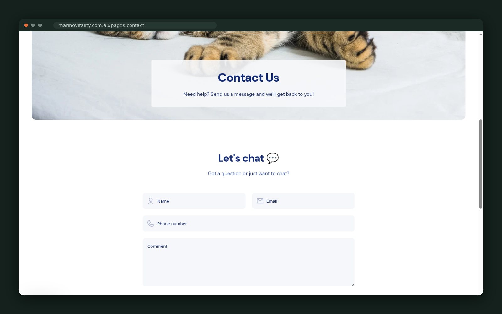 Contact form