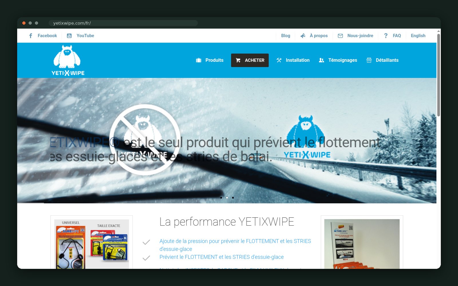 Homepage hero — the wiper-chatter problem stated in one line