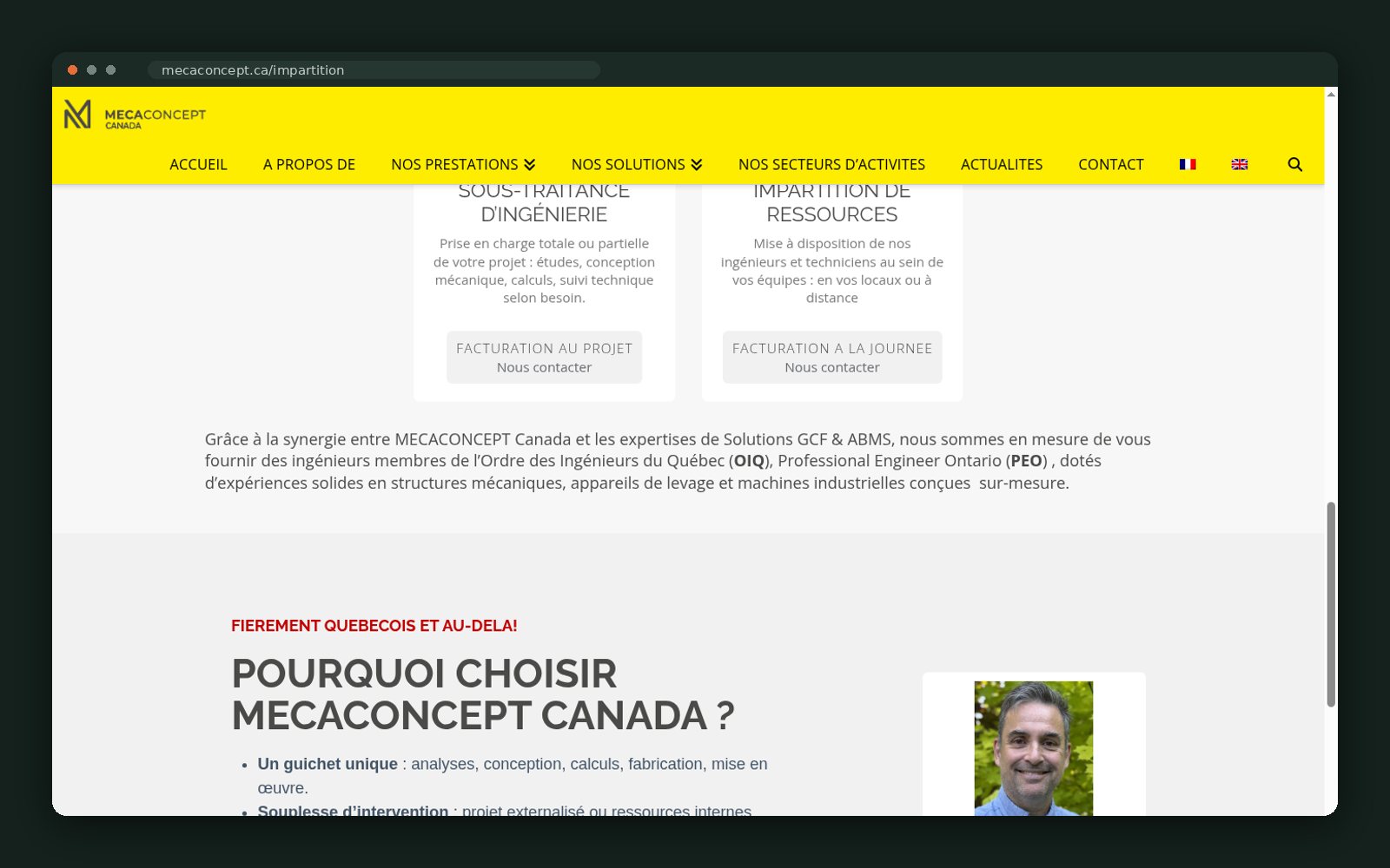 Why choose Mecaconcept Canada