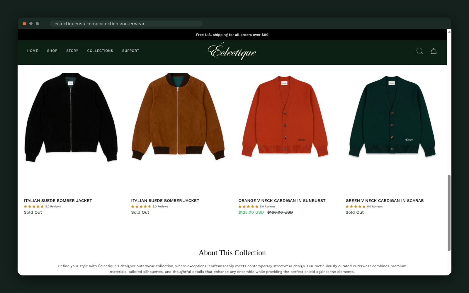 Bombers and cardigans with review ratings