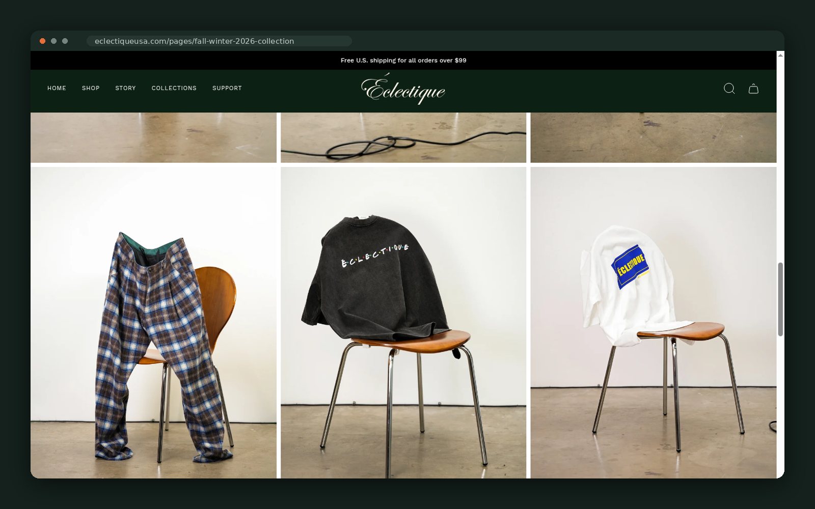 Look book mosaic continued, with shoppable fall pieces