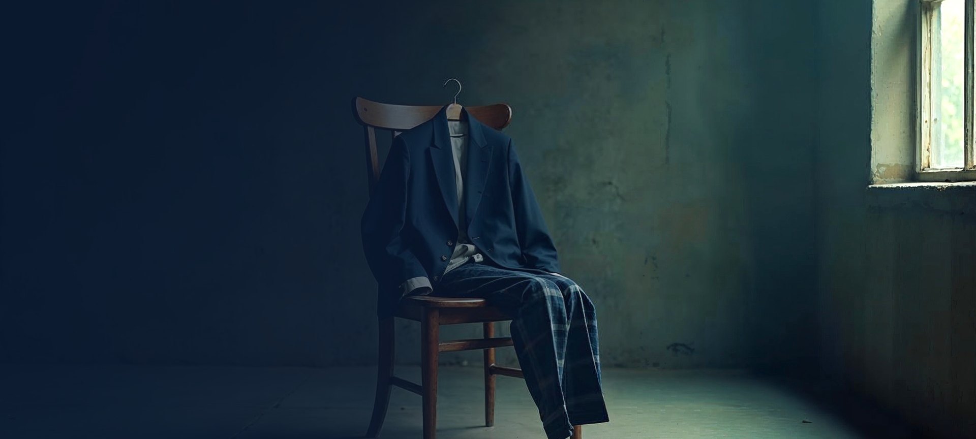 Art-directed menswear studio scene representing Éclectique's industry