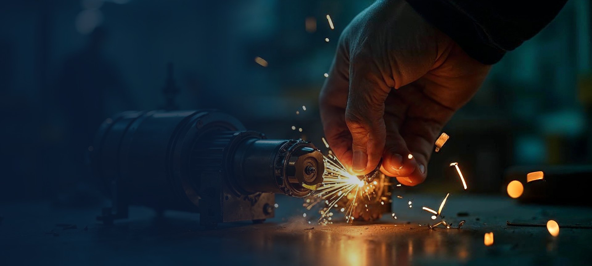 Art-directed industrial engineering scene representing Mecaconcept Canada's industry