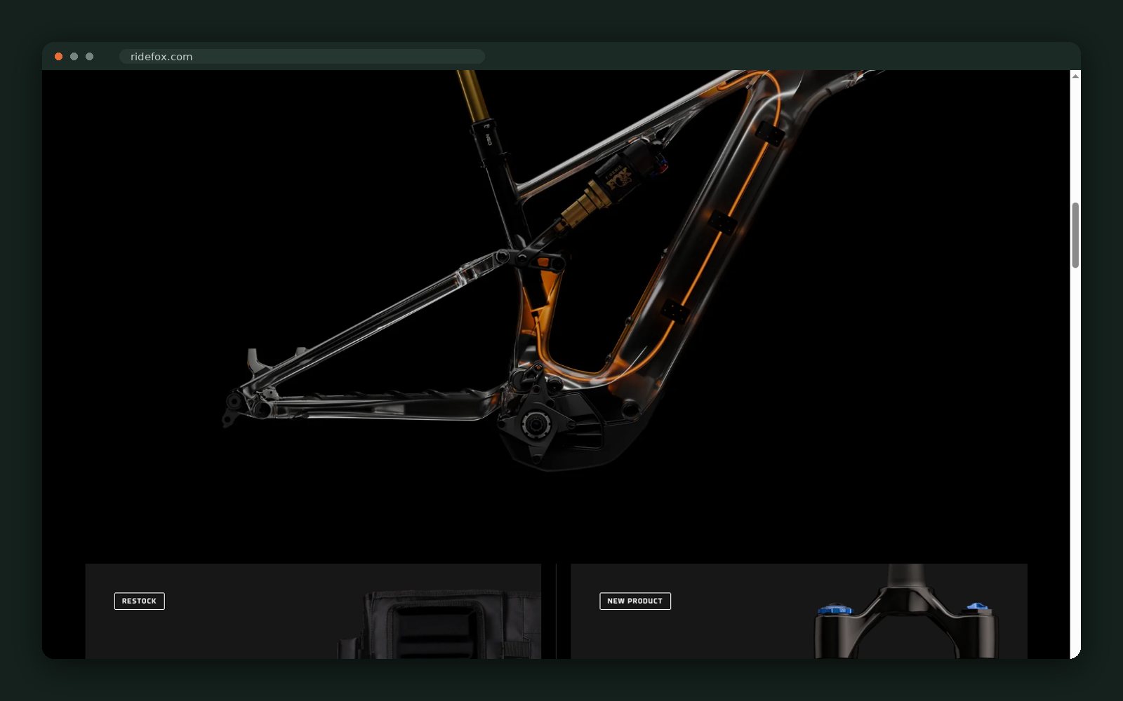 "Choose your ride" — the entry point into six ride categories
