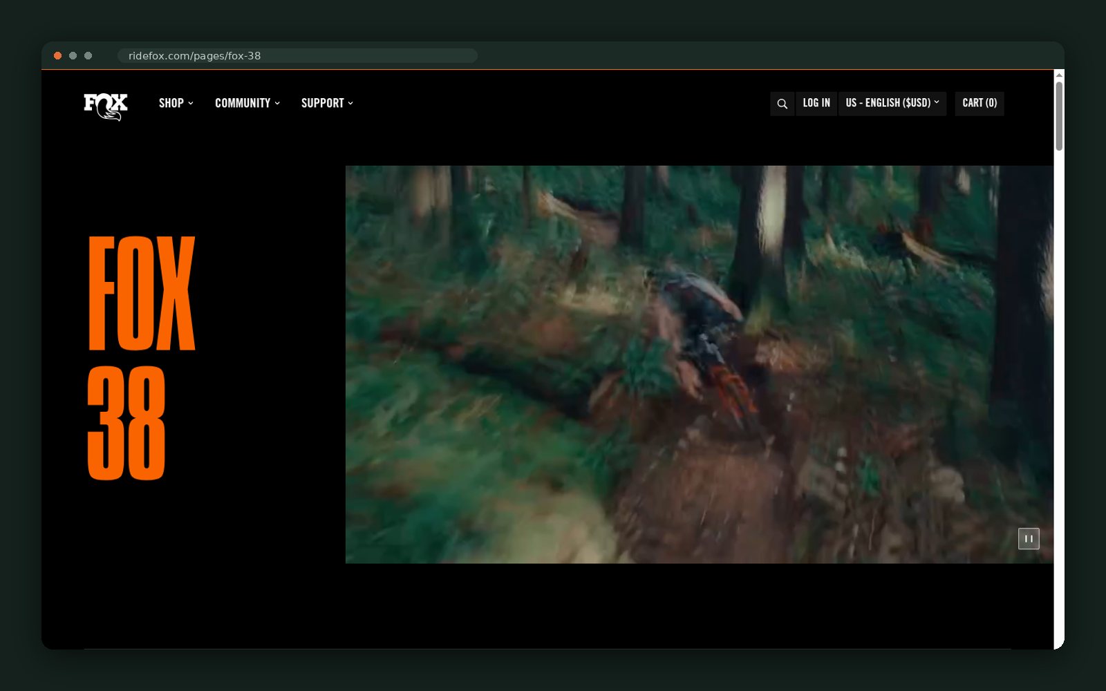 FOX Factory website — screen 4