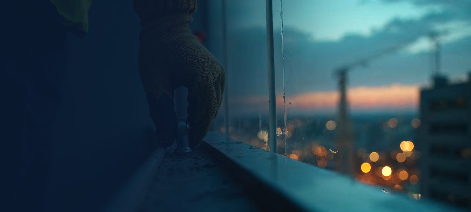 Art-directed construction sealant scene representing Polyflex's industry