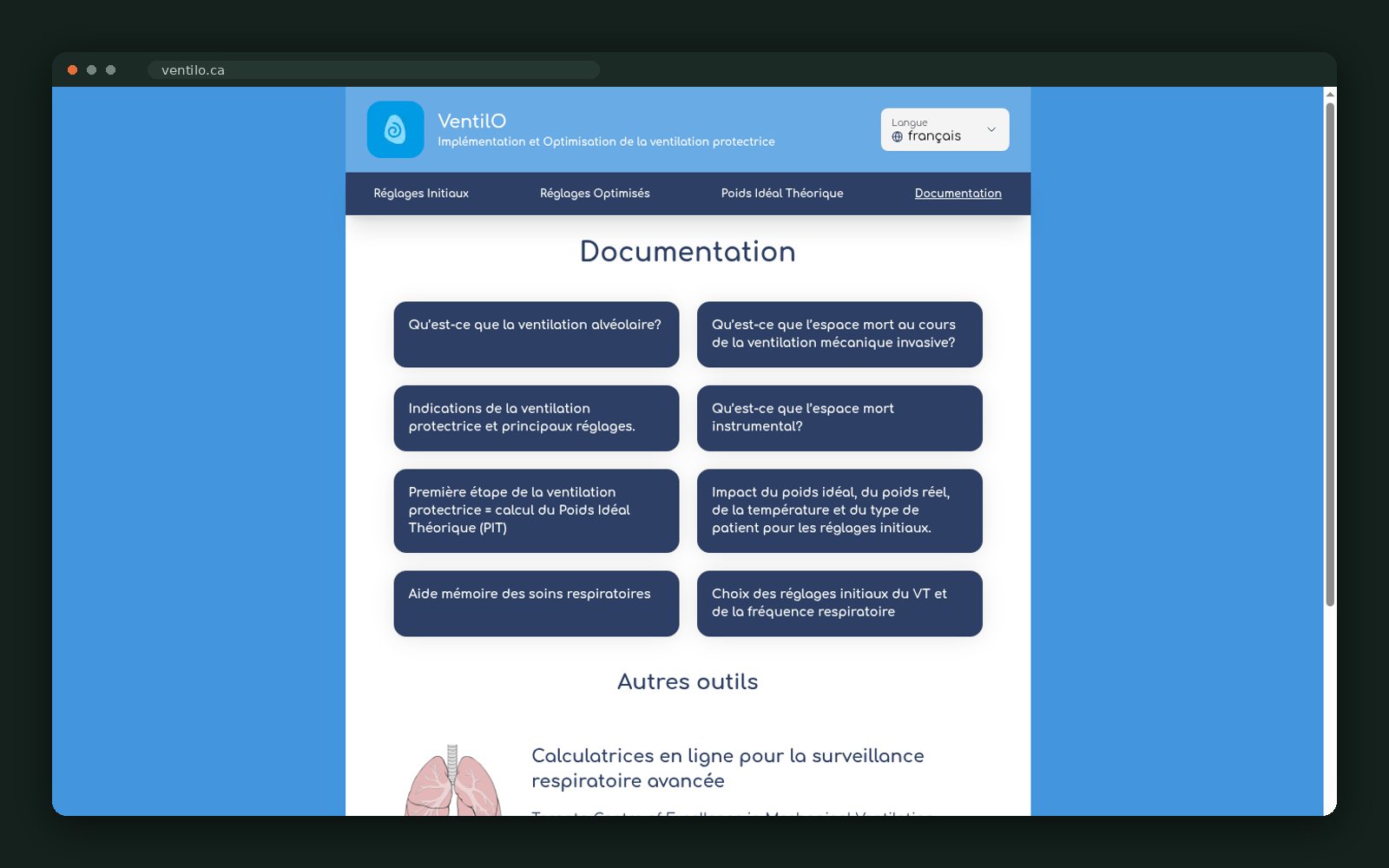 VentilO website — screen 5
