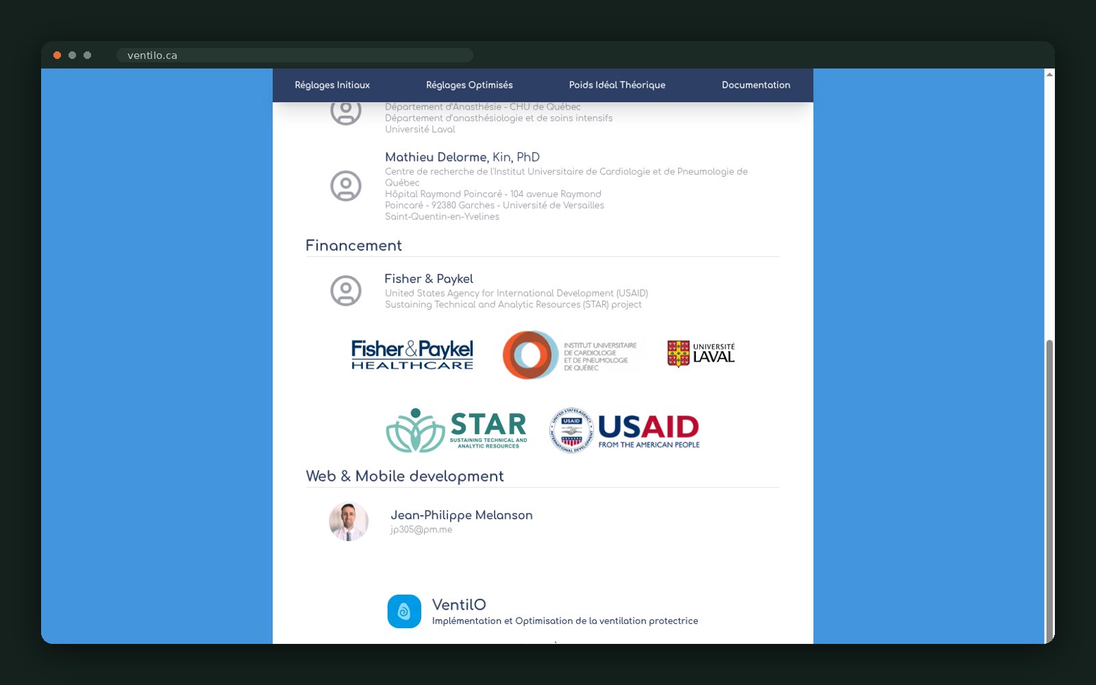 Funding partners and institutions